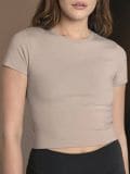 Crop top - kremowy - SINSAY - small7