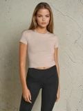 Crop top - kremowy - SINSAY - small5
