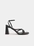 Sandali con tacco largo - nero - SINSAY - small4