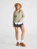 Pulover s pletenim vzorcem - svetlo zelena - SINSAY - small4