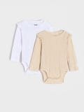 Bodi, 2 tk - valge - SINSAY - small1