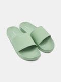 Klapki w stylu basic - zielony - SINSAY - small1