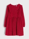 Haljina s volanima - crveno - SINSAY - small1