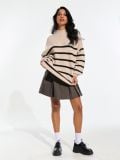 Oversize pulover - nude - SINSAY - small4