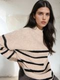 Oversize pulover - nude - SINSAY - small5