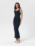 Maxi garuma kleita uz lencītēm - tumši zils - SINSAY - small3