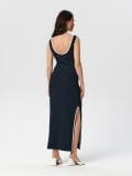 Maxi garuma kleita uz lencītēm - tumši zils - SINSAY - small4