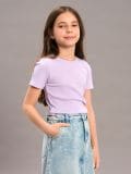 Футболка з короткими рукавами - Фіолетовий - SINSAY - small1