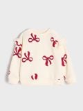 Bluza z falbaną - kremowy - SINSAY - small1