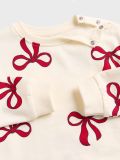 Bluza z falbaną - kremowy - SINSAY - small2
