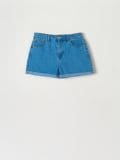 Kratke hlače iz džinsa high waist mom - modra - SINSAY - small3