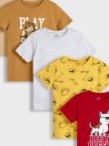 Koszulki 5 pack - wielobarwny - SINSAY - small12