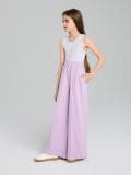 Kalhoty wide leg - levandulová - SINSAY - small4