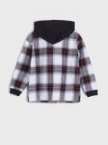 Camicia in cotone con cappuccio - bianco - SINSAY - small1