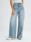 Kavbojke wide leg - modra - SINSAY - small3