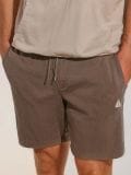Σορτς slim fit - σκουρο καφε - SINSAY - small1