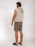 Σορτς slim fit - σκουρο καφε - SINSAY - small2