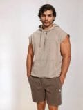 Σορτς slim fit - σκουρο καφε - SINSAY - small5