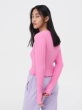 Sweter top crop - różowy - SINSAY - small3