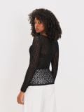 Čipkana bluza - crno - SINSAY - small2