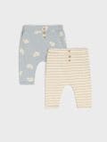 Hlače 2 pack - krema - SINSAY - small1
