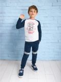 Sportske jogger hlače - mornarsko plava - SINSAY - small1