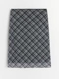 Karirana midi suknja - srednjesivo - SINSAY - small3