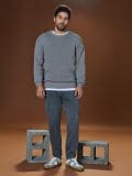 Штани wide leg - темно-сірий - SINSAY - small4