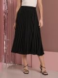 Fustă plisată - negru - SINSAY - small1