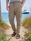 Cargo jogger pantalone - BEŽ - SINSAY - small1