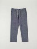 Spodnie z lnem - granatowy - SINSAY - small4