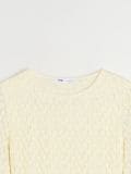 Bluza z dolgimi rokavi - krema - SINSAY - small9