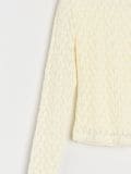 Bluza z dolgimi rokavi - krema - SINSAY - small10