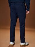 Slim chino hlače - mornarsko plava - SINSAY - small3