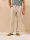 Hlače straight fit - bež - SINSAY - small6