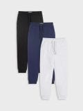 Σετ με 3 παντελόνια φόρμας jogger - μαυρο - SINSAY - small1