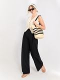 Püksid wide leg - must - SINSAY - small4
