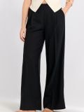 Püksid wide leg - must - SINSAY - small1