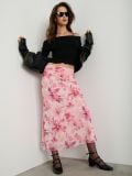 Spódnica midi w kwiaty - wielobarwny - SINSAY - small6