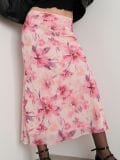 Spódnica midi w kwiaty - wielobarwny - SINSAY - small1