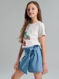 Джинсові шорти з потертостями - синій - SINSAY - small4