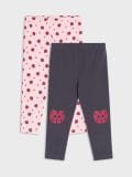 Komplet od 2 para helanki - pastelno roze - SINSAY - small1