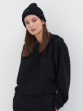 Bluza typu crop - czarny - SINSAY - small1