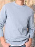 MEN`S SWEATER - блакитний - SINSAY - small1
