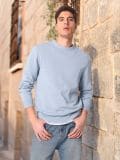 MEN`S SWEATER - блакитний - SINSAY - small6