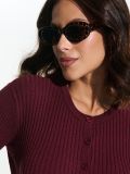 Sweter zapinany na guziki - czerwony - SINSAY - small4