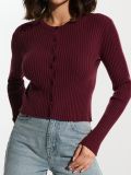 Sweter zapinany na guziki - czerwony - SINSAY - small2