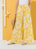 Püksid wide leg - helekollane - SINSAY - small3
