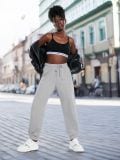 Donji dio trenerke - sivo - SINSAY - small1