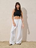Püksid wide leg - kreemvalge - SINSAY - small5